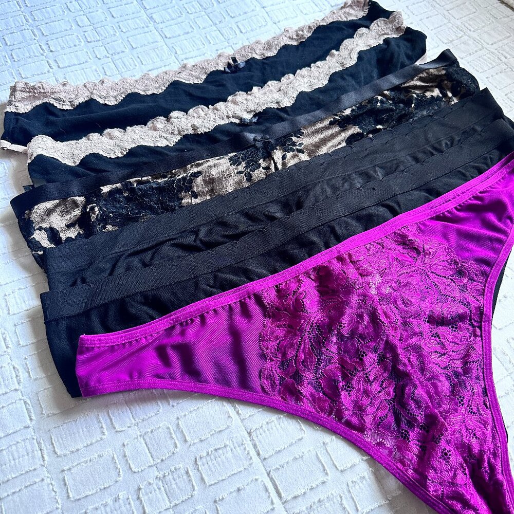 Set of 5 Torrid Size 5 Thong Underwear - New Without Tags